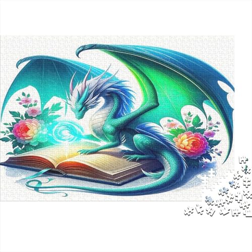 Pterosaurus1000-teilige Puzzles Für Erwachsene Bildungsspiele FantasieHerausfordernde Home Decors Tolle Geschenkidee38x26cm/1000pcs von TDSNKAVHB