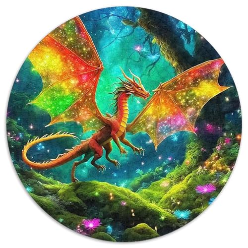 PterosaurusPuzzles 1000 Teil Für Erwachsene Rund FantasieKreatives Herausforderndes Spielzeug-Geschenk1000pcs (67.5x67.5cm) von TDSNKAVHB