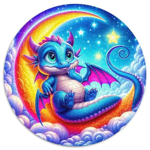 PterosaurusPuzzles 1000 Teil Für Erwachsene Und Kinder Rund FantasieKreatives Herausforderungspuzzle-Spielzeug1000pcs (67.5x67.5cm) von TDSNKAVHB