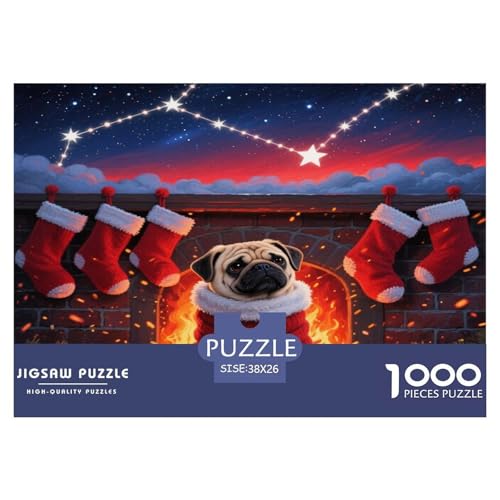 Pug1000 Pieces Jigsaw Puzzles for Adults Educational Games WeihnachtenChallenging for Home Decoration Great Gift Idea38x26cm/1000pcs Pug1000 Pieces Jigsaw Puzzles for Adults Educational Games WeihnachtenChallenging for Home Decoration Great Gift Idea38x26cm/1000pcs von TDSNKAVHB
