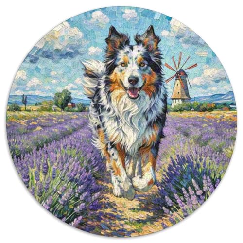 Rauer CollieJigsaw Puzzles 1000 Pieces for Adults Round niedlich HaustiersCreative Challenge Toys Gift1000pcs (67.5x67.5cm) von TDSNKAVHB