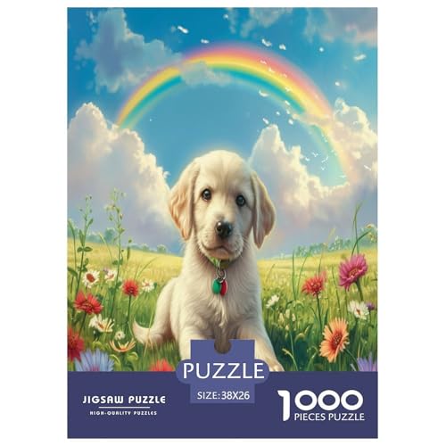 Regenbogenhund Puzzle 1000 Teile Schwer Puzzle Spielzeug Pädagogisches Spiel Impossible Herausforderungsspielzeug Für Erwachsene Kinder 38x26cm/1000pcs Regenbogenhund Puzzle 1000 Teile Schwer Puzzle Spielzeug Pädagogisches Spiel Impossible Herausforderungsspielzeug Für Erwachsene Kinder 38x26cm/1000pcs von TDSNKAVHB