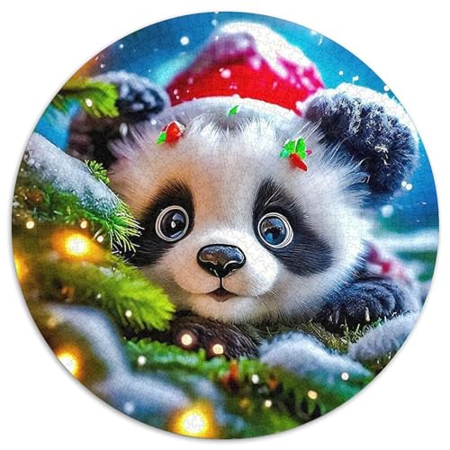 RiesenpandaPuzzles 1000 Teil Für Erwachsene Rund Nettes HaustierKreatives Herausforderungsspielzeug-Geschenk1000pcs (67.5x67.5cm) von TDSNKAVHB