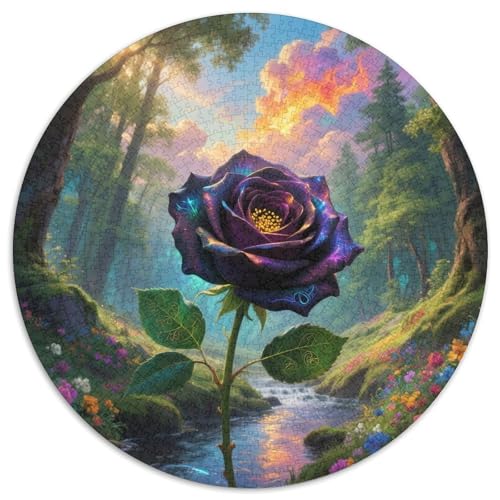 RoseJigsaw Puzzles 1000 Pieces for Adults Round Creative Challenge Puzzle Toy1000pcs (67.5x67.5cm) von TDSNKAVHB