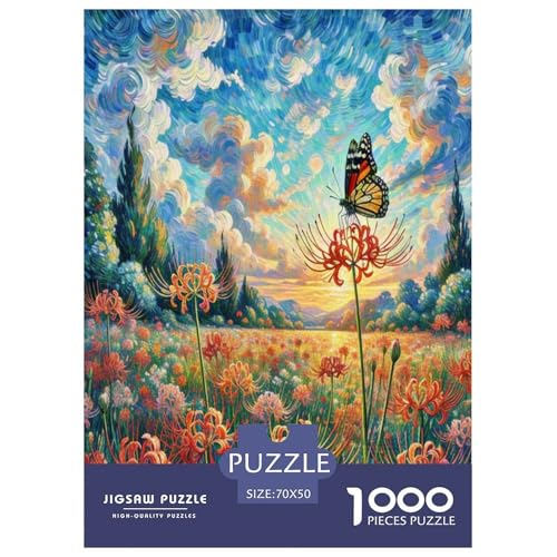Rote Spinnenlilie1000 Pieces Jigsaw Puzzles for Adults and Kids EduKatzeional Games Süße HaustiereFun and Challenging for Home Decoration Great Gift Idea70x50cm/1000pcs von TDSNKAVHB