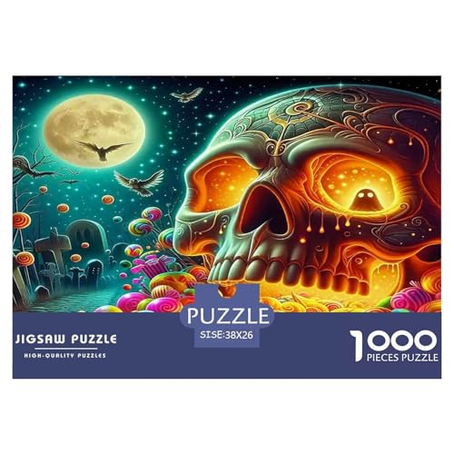 Schädel1000-teilige Puzzles Für Erwachsene Bildungsspiele HalloweenHerausfordernd Für Home Decoration Tolle Geschenkidee38x26cm/1000pcs Schädel1000-teilige Puzzles Für Erwachsene Bildungsspiele HalloweenHerausfordernd Für Home Decoration Tolle Geschenkidee38x26cm/1000pcs von TDSNKAVHB