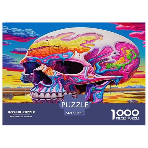 Schädel1000-teilige Puzzles Für Erwachsene Bildungsspiele HalloweenSpaßig Und Herausfordernd Für Home Decoration Tolle Geschenkidee70x50cm/1000pcs Schädel1000-teilige Puzzles Für Erwachsene Bildungsspiele HalloweenSpaßig Und Herausfordernd Für Home Decoration Tolle Geschenkidee70x50cm/1000pcs von TDSNKAVHB