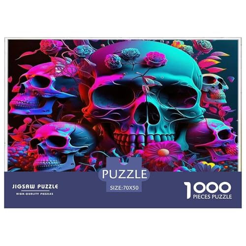 Schädel1000-teilige Puzzles Für Erwachsene Familienspiel HalloweenSpaßig Und Herausfordernd Für Home Decoration Tolle Geschenkidee70x50cm/1000pcs Schädel1000-teilige Puzzles Für Erwachsene Familienspiel HalloweenSpaßig Und Herausfordernd Für Home Decoration Tolle Geschenkidee70x50cm/1000pcs von TDSNKAVHB