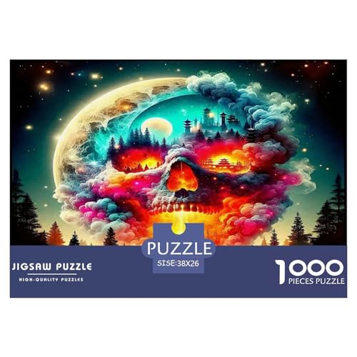Schädel1000-teilige Puzzles Für Erwachsene Und Kinder Bildungsspiele Halloween DekorationenHerausfordernd Für Home Decoration Tolle Geschenkidee38x26cm/1000pcs Schädel1000-teilige Puzzles Für Erwachsene Und Kinder Bildungsspiele Halloween DekorationenHerausfordernd Für Home Decoration Tolle Geschenkidee38x26cm/1000pcs von TDSNKAVHB