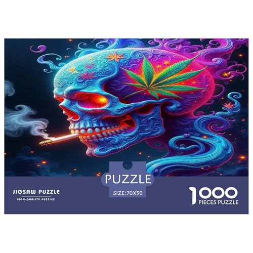 Schädel1000-teiliges Puzzle Für Erwachsene Bildungsspiele HalloweenSpaßig Und Herausfordernd Für Home Decoration Tolle Geschenkidee70x50cm/1000pcs Schädel1000-teiliges Puzzle Für Erwachsene Bildungsspiele HalloweenSpaßig Und Herausfordernd Für Home Decoration Tolle Geschenkidee70x50cm/1000pcs von TDSNKAVHB