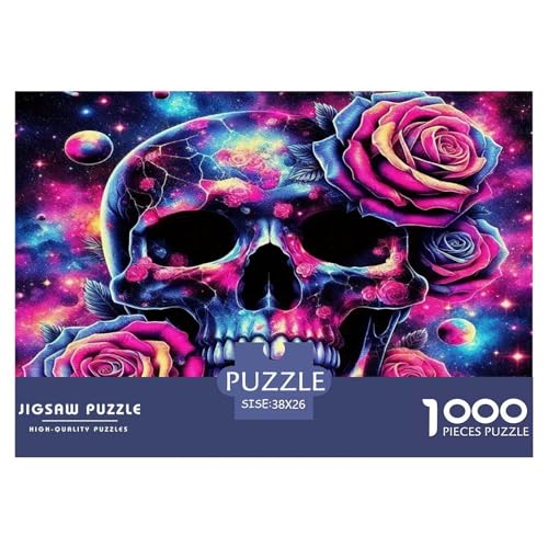 Schädel1000-teiliges Puzzle Für Erwachsene Familienspiel Halloween DekorationenHerausfordernd Für Home Decoration Tolle Geschenkidee38x26cm/1000pcs Schädel1000-teiliges Puzzle Für Erwachsene Familienspiel Halloween DekorationenHerausfordernd Für Home Decoration Tolle Geschenkidee38x26cm/1000pcs von TDSNKAVHB