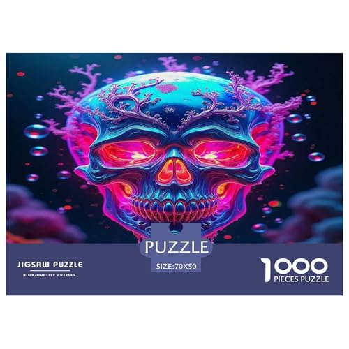 Schädel1000-teiliges Puzzle Für Erwachsene Familienspiel HalloweenHerausfordernde Home Decors Tolle Geschenkidee70x50cm/1000pcs Schädel1000-teiliges Puzzle Für Erwachsene Familienspiel HalloweenHerausfordernde Home Decors Tolle Geschenkidee70x50cm/1000pcs von TDSNKAVHB