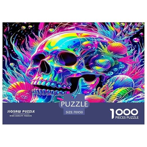 Schädel1000-teiliges Puzzle Für Erwachsene Familienspiel HalloweenHerausfordernde Home Decors Tolle Geschenkidee70x50cm/1000pcs Schädel1000-teiliges Puzzle Für Erwachsene Familienspiel HalloweenHerausfordernde Home Decors Tolle Geschenkidee70x50cm/1000pcs von TDSNKAVHB