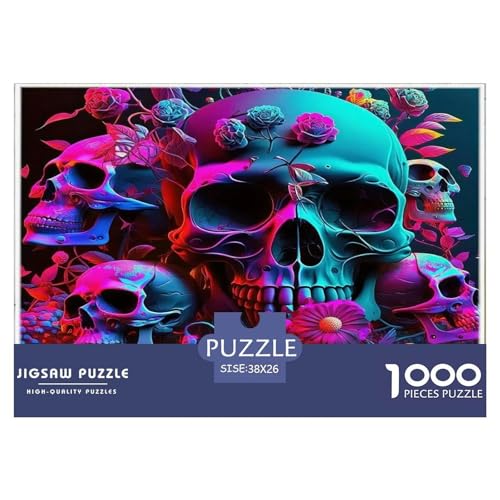 Schädel1000-teiliges Puzzle Für Erwachsene Familienspiel HalloweenSpaßig Und Herausfordernd Für Home Decoration Tolle Geschenkidee38x26cm/1000pcs Schädel1000-teiliges Puzzle Für Erwachsene Familienspiel HalloweenSpaßig Und Herausfordernd Für Home Decoration Tolle Geschenkidee38x26cm/1000pcs von TDSNKAVHB
