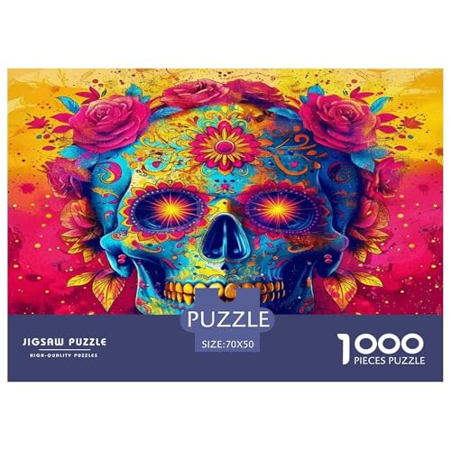 Schädel1000-teiliges Puzzle Für Erwachsene Familienspiel HalloweenSpaßig Und Herausfordernde Home Decors Tolle Geschenkidee70x50cm/1000pcs Schädel1000-teiliges Puzzle Für Erwachsene Familienspiel HalloweenSpaßig Und Herausfordernde Home Decors Tolle Geschenkidee70x50cm/1000pcs von TDSNKAVHB