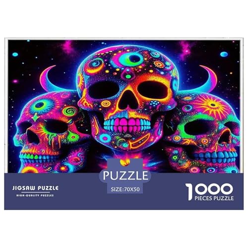 Schädel1000-teiliges Puzzle Für Erwachsene Familienspiel HalloweenSpaßig Und Herausfordernde Home Decors Tolle Geschenkidee70x50cm/1000pcs Schädel1000-teiliges Puzzle Für Erwachsene Familienspiel HalloweenSpaßig Und Herausfordernde Home Decors Tolle Geschenkidee70x50cm/1000pcs von TDSNKAVHB