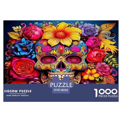 Schädel1000-teiliges Puzzle Für Erwachsene Und Kinder Familienspiel HalloweenHerausfordernd Für Home Decoration Tolle Geschenkidee38x26cm/1000pcs Schädel1000-teiliges Puzzle Für Erwachsene Und Kinder Familienspiel HalloweenHerausfordernd Für Home Decoration Tolle Geschenkidee38x26cm/1000pcs von TDSNKAVHB