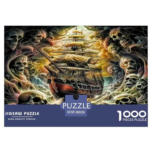 Schiff1000-teiliges Puzzle Für Erwachsene Bildungsspiele HalloweenHerausfordernde Home Decors Tolle Geschenkidee38x26cm/1000pcs von TDSNKAVHB