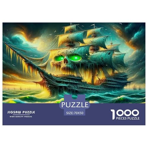 Schiff1000-teiliges Puzzle Für Erwachsene Bildungsspiele HalloweenHerausfordernde Home Decors Tolle Geschenkidee70x50cm/1000pcs von TDSNKAVHB