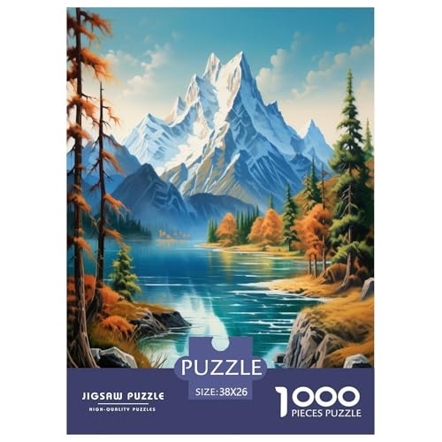 Seen and Snowy Mountains Puzzles 1000 Teile Schwer Puzzle Spielzeug Lernspiel Impossible Herausforderungsspielzeug Für Erwachsene Kinder 38x26cm/1000pcs Seen and Snowy Mountains Puzzles 1000 Teile Schwer Puzzle Spielzeug Lernspiel Impossible Herausforderungsspielzeug Für Erwachsene Kinder 38x26cm/1000pcs von TDSNKAVHB