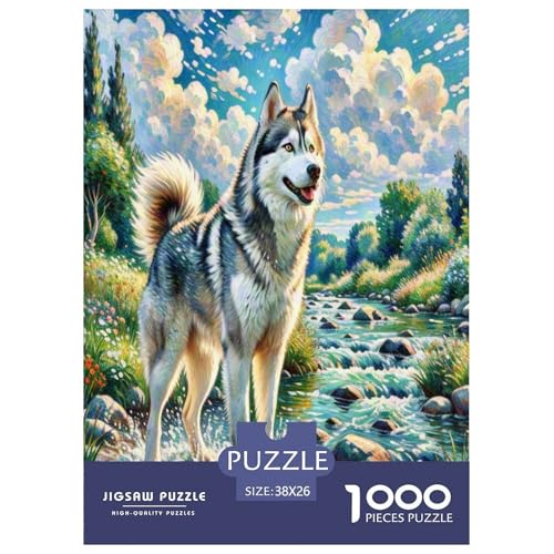 SibIrischer Husky1000 Piece Jigsaw Puzzle for Adults Family Game spektakulärChallenging Home Decors Great Gift Idea38x26cm/1000pcs SibIrischer Husky1000 Piece Jigsaw Puzzle for Adults Family Game spektakulärChallenging Home Decors Great Gift Idea38x26cm/1000pcs von TDSNKAVHB