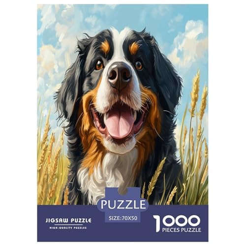 Tibetischer Mastiff Puzzle 1000 Teile Schwer Puzzle Spielzeug Lernspiel Impossible Herausforderung Spielzeug Für Erwachsene Und Kinder Ab 12 Jahren 70x50cm/1000pcs von TDSNKAVHB