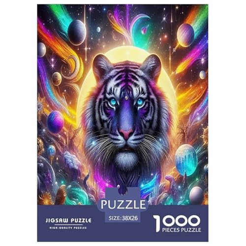 Tiger1000-teiliges Puzzle Für Erwachsene Bildungsspiele FantasieHerausfordernd Für Home Decoration Tolle Geschenkidee38x26cm/1000pcs Tiger1000-teiliges Puzzle Für Erwachsene Bildungsspiele FantasieHerausfordernd Für Home Decoration Tolle Geschenkidee38x26cm/1000pcs von TDSNKAVHB