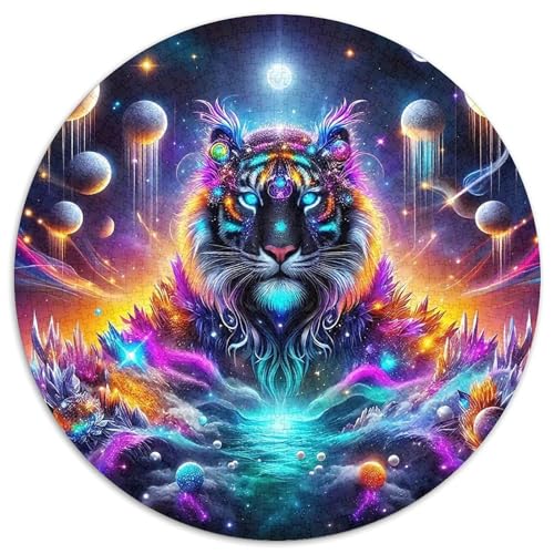 TigerPuzzles 1000 Teile Für Erwachsene Rund FantasieKreatives Herausforderungsspielzeug-Geschenk1000pcs (67.5x67.5cm) von TDSNKAVHB