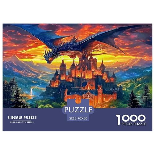Traumschloss1000-teiliges Puzzle Für Erwachsene Familienspiel DrachenSpaßig Und Herausfordernd Für Home Decoration Tolle Geschenkidee70x50cm/1000pcs von TDSNKAVHB
