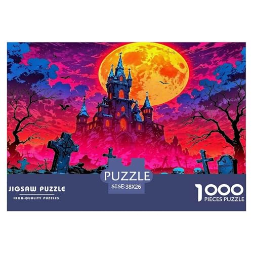 Traumschloss1000-teiliges Puzzle Für Erwachsene Und Kinder Bildungsspiele HalloweenHerausfordernd Für Home Decoration Tolle Geschenkidee38x26cm/1000pcs von TDSNKAVHB