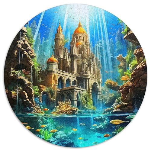 TraumschlossPuzzles 1000 Teil Für Erwachsene Rund UnterwasserreligienKreatives Herausforderndes Spielzeug-Geschenk1000pcs (67.5x67.5cm) von TDSNKAVHB