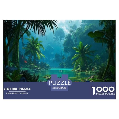 Tropische Regenwald1000 Piece Jigsaw Puzzles for Adults and Kids EduKatzeional Games Geheimnisvolles LandFun and Challenging Home Decors Great Geschenk Idea38x26cm/1000pcs von TDSNKAVHB