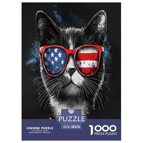 USA Kurzhaar Puzzles 1000 Teile Schwer Puzzle Spielzeug Pädagogisches Spiel Impossible Herausforderungsspielzeug Für Erwachsene Und Kinder in Bewährter 38x26cm/1000pcs von TDSNKAVHB