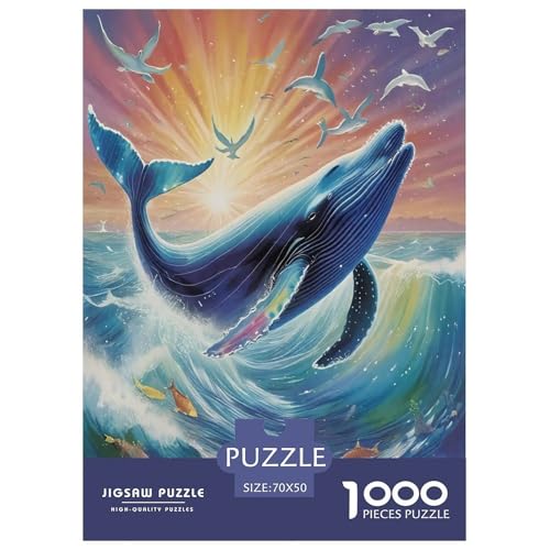 Wal1000-teiliges Puzzle Für Erwachsene Und Kinder Bildungsspiele SonnenuntergangHerausfordernde Home Decors Tolle Geschenkidee70x50cm/1000pcs von TDSNKAVHB