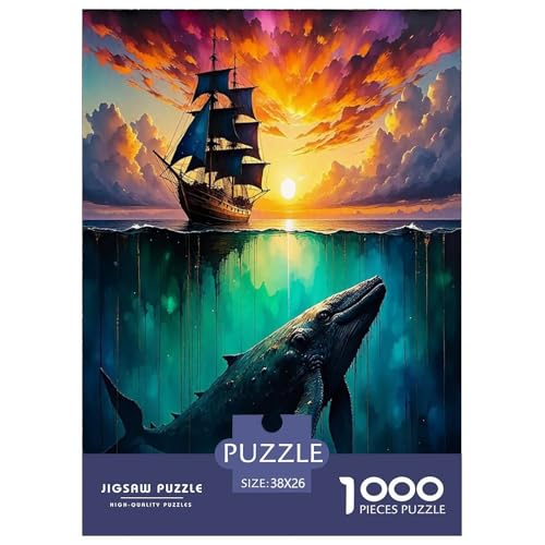 Wal1000-teiliges Puzzle Für Erwachsene Und Kinder Familienspiel SegelbootSpaßig Und Herausfordernde Home Decors Tolle Geschenkidee38x26cm/1000pcs Wal1000-teiliges Puzzle Für Erwachsene Und Kinder Familienspiel SegelbootSpaßig Und Herausfordernde Home Decors Tolle Geschenkidee38x26cm/1000pcs von TDSNKAVHB