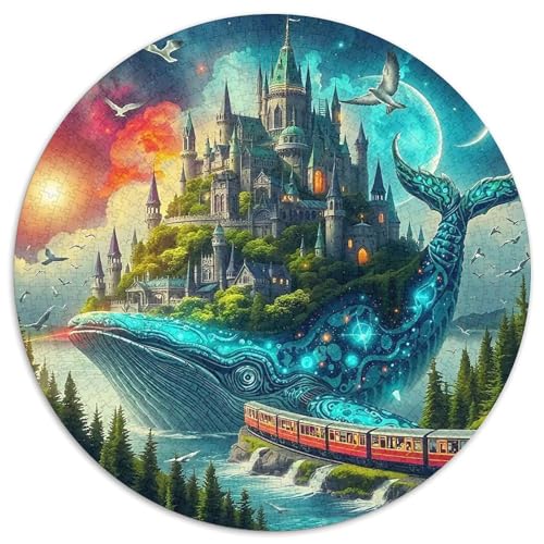 WalPuzzle 1000 Teile Für Erwachsene Rund Fantasie CityKreatives Herausforderndes Puzzle-Spielzeug1000pcs (67.5x67.5cm) von TDSNKAVHB