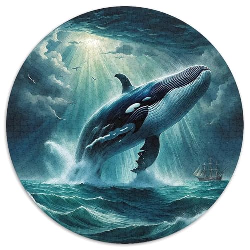WalPuzzle 1000 Teile Für Erwachsene Rund OzeanKreatives Herausforderungspuzzle-Spielzeug1000pcs (67.5x67.5cm) von TDSNKAVHB