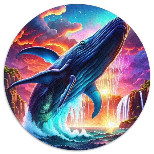 WalPuzzles 1000 Teil Für Erwachsene Rund SonnenuntergangKreatives Herausforderndes Spielzeug-Geschenk1000pcs (67.5x67.5cm) von TDSNKAVHB