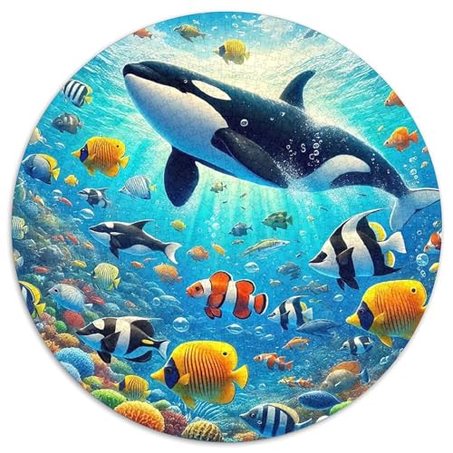 WalPuzzles 1000 Teile Für Erwachsene Rund der UnterwasserweltKreatives Herausforderungspuzzle-Spielzeug1000pcs (67.5x67.5cm) von TDSNKAVHB