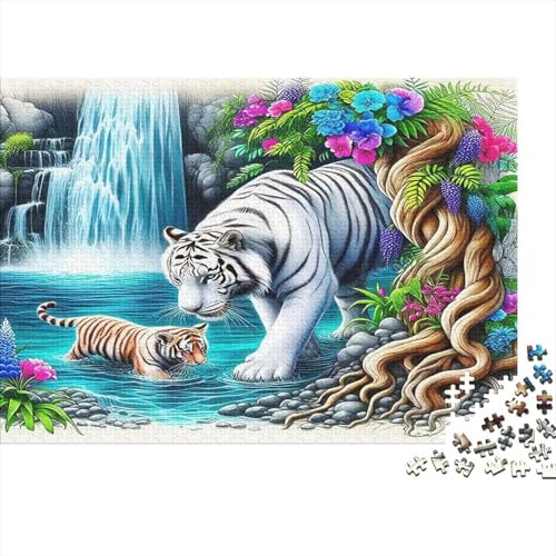 Weißer Tiger1000-teilige Puzzles Für Erwachsene Bildungsspiele WasserfallSpaßig Und Herausfordernd Für Home Decoration Tolle Geschenkidee38x26cm/1000pcs Weißer Tiger1000-teilige Puzzles Für Erwachsene Bildungsspiele WasserfallSpaßig Und Herausfordernd Für Home Decoration Tolle Geschenkidee38x26cm/1000pcs von TDSNKAVHB