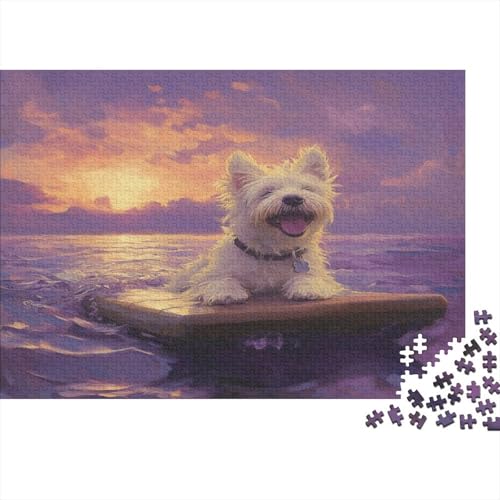 West Highland White Terrier Puzzle 1000 Teile - Puzzle Für Erwachsene, Puzzle, Puzzlespiel Erwachsenen Puzzlespiel Puzzel 1000pcs (75x50cm) von TDSNKAVHB