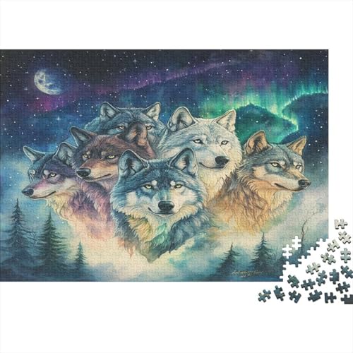 Wolf 1000 Stück Puzzle Für Erwachsene 1000 Stück Puzzle Für Erwachsene-Crazy Süßigkeiten-1000 Stück Puzzle Große Puzzles Kinder Lernspiel Spielzeug Geschenk Für Die Puzzel 1000pcs (75x50cm) von TDSNKAVHB