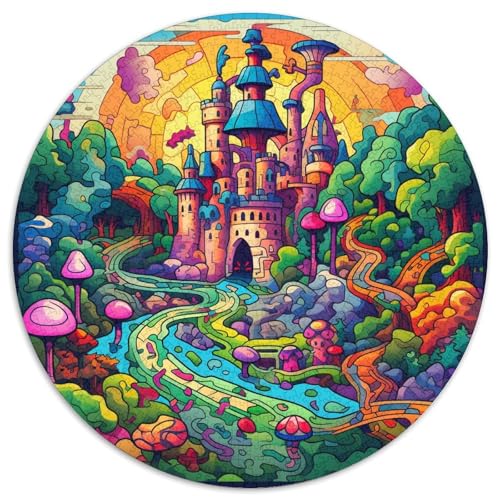 WunderlandJigsaw Puzzle 1000 Pieces for Adults Kids Round Fantasy SchlossCreative Challenge Toys Gift1000pcs (67.5x67.5cm) von TDSNKAVHB