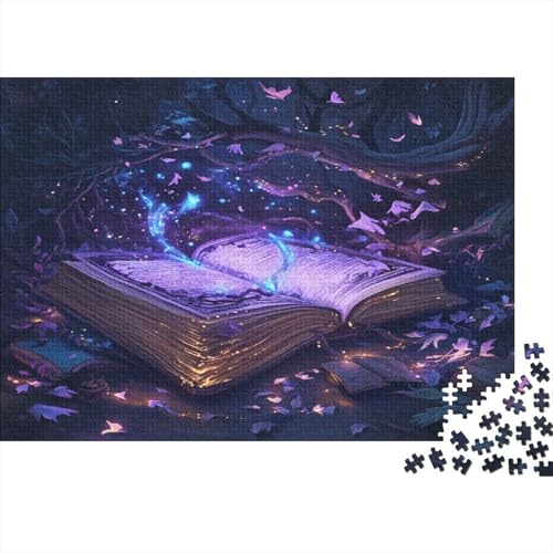 Zauberbücher Puzzle 1000 Teile,Puzzle Für Erwachsene, Impossible Puzzle,Puzzle Farbenfrohes Legespiel,Geschicklichkeitsspiel Für Die Ganze Familie Puzzel 1000pcs (75x50cm) von TDSNKAVHB