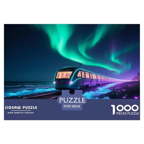 Zug1000 Pieces Jigsaw Puzzles for Adults and Kids Educational Games AuroraFun and Challenging for Home Decoration Great Gift Idea38x26cm/1000pcs von TDSNKAVHB