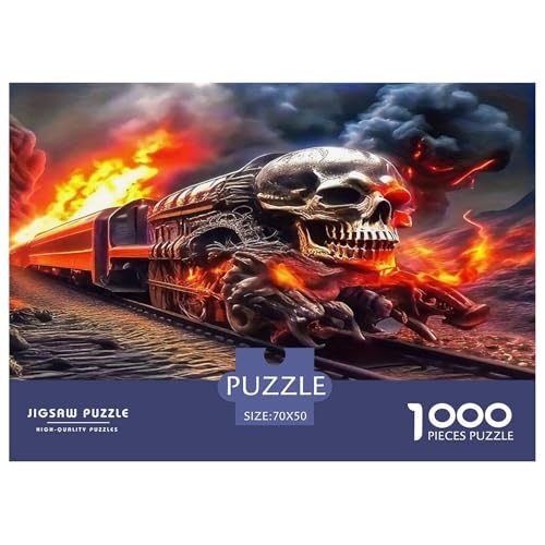 Zug1000-teiliges Puzzle Für Erwachsene Familienspiel HalloweenHerausfordernd Für Home Decoration Tolle Geschenkidee70x50cm/1000pcs von TDSNKAVHB