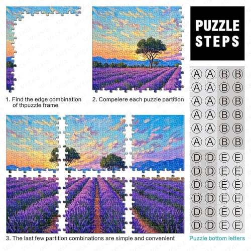 der Provence1000 Piece Jigsaw Puzzle for Adults Family Game Lavendel GardenChallenging for Home Decoration Great Geschenk Idea70x50cm/1000pcs der Provence1000 Piece Jigsaw Puzzle for Adults Family Game Lavendel GardenChallenging for Home Decoration Great Geschenk Idea70x50cm/1000pcs von TDSNKAVHB