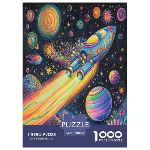 kosmische Galaxie Puzzles 1000 Teile Schwer Puzzle Spielzeug Lernspiel Impossible Herausforderung Spielzeug Für Erwachsene Und Kinder in Bewährter 70x50cm/1000pcs von TDSNKAVHB