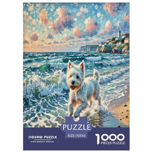 maltesisch1000 Piece Jigsaw Puzzles for Adults and Kids Family Game StrandChallenging Home Decors Great Gift Idea70x50cm/1000pcs von TDSNKAVHB