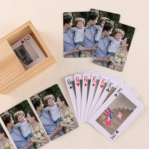 TDXHHW Personalisierte Spielkarten, benutzerdefinierte Foto-Spielkarten, Geburtstagsspielkarten, Reiseerinnerung, benutzerdefiniertes Bildkartendeck TDXHHW Personalisierte Spielkarten, benutzerdefinierte Foto-Spielkarten, Geburtstagsspielkarten, Reiseerinnerung, benutzerdefiniertes Bildkartendeck von TDXHHW